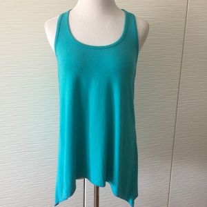 Bebe Turquoise Flowy Tank Top